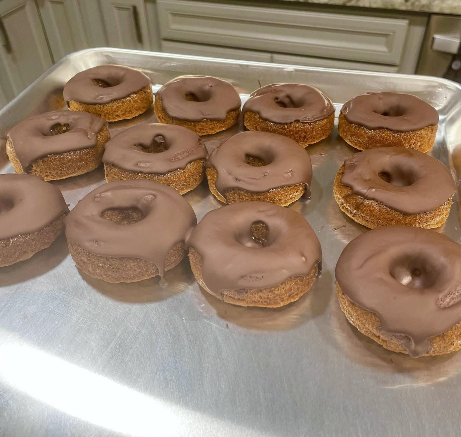 Vanilla Donut with Chocolate Icing